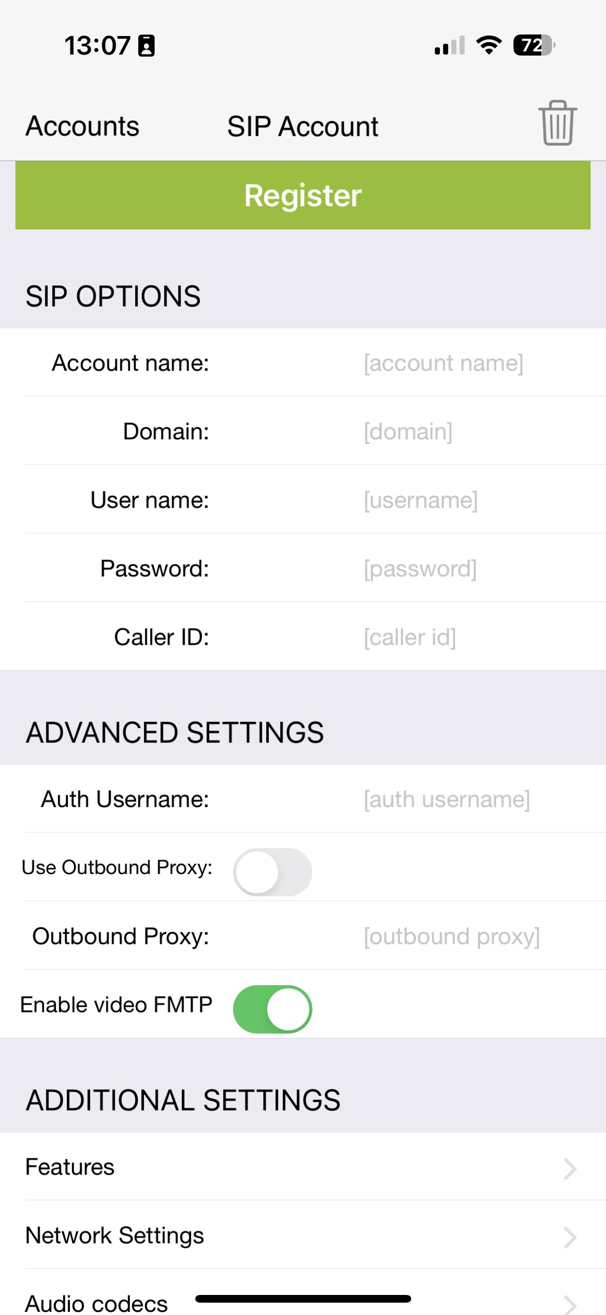 Zoiper iPhone vaihe 5